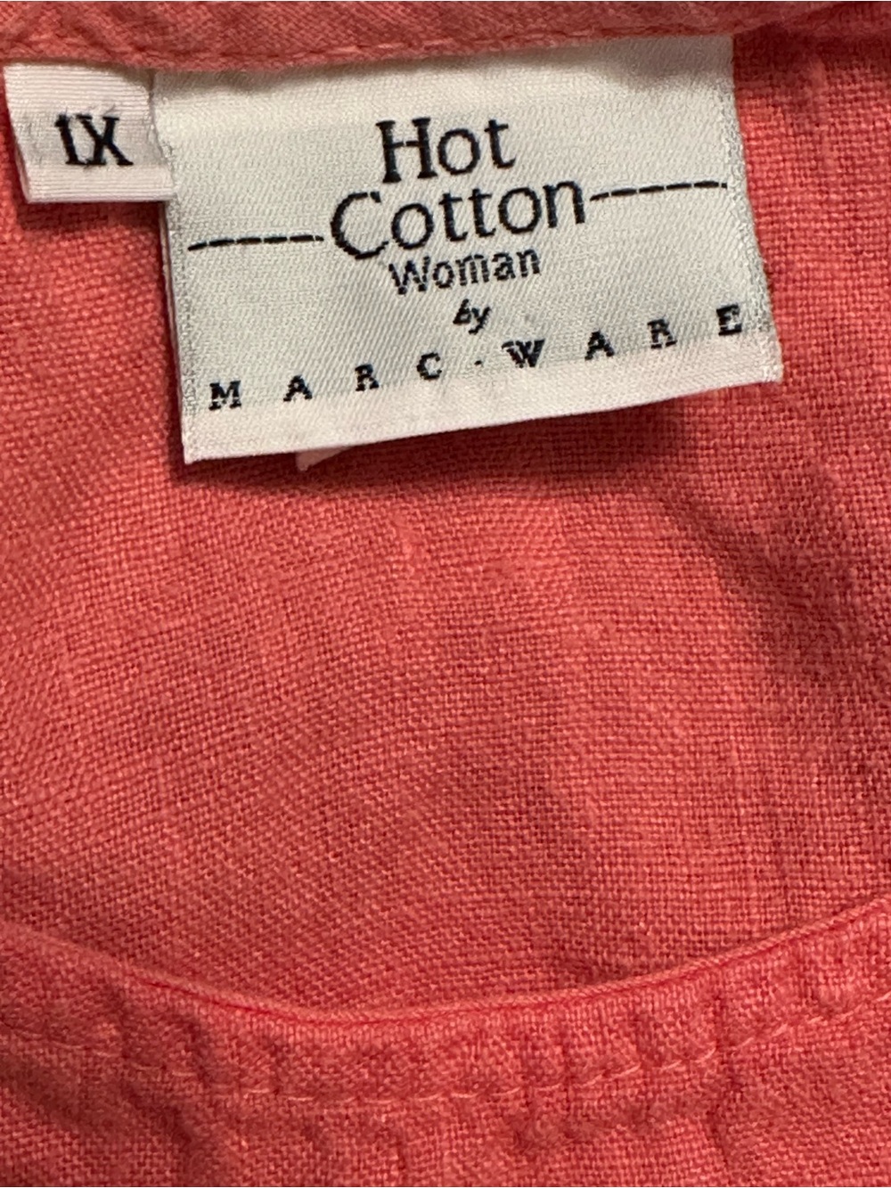 Hot Cotton Coral Tank Top - Picture 2 of 5